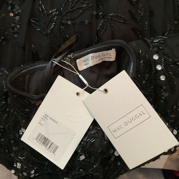 MAC DUGGAL 93898 Black Strapless Embellished A Line Dress - Picture 13 of 13